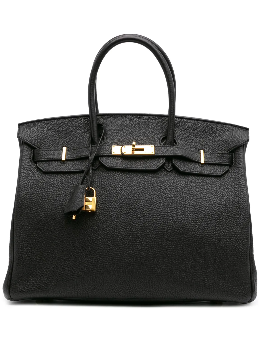 Hermès Pre-Owned 2012 トゴ バーキン ルトゥルネ 35 ハンドバッグ - ブラック Hermès Pre-Owned 2012 トゴ バーキン ルトゥルネ 35 ハンドバッグ - ブラック