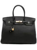 Hermès Pre-Owned 2012 Togo Birkin Retourne 35 handbag - Black