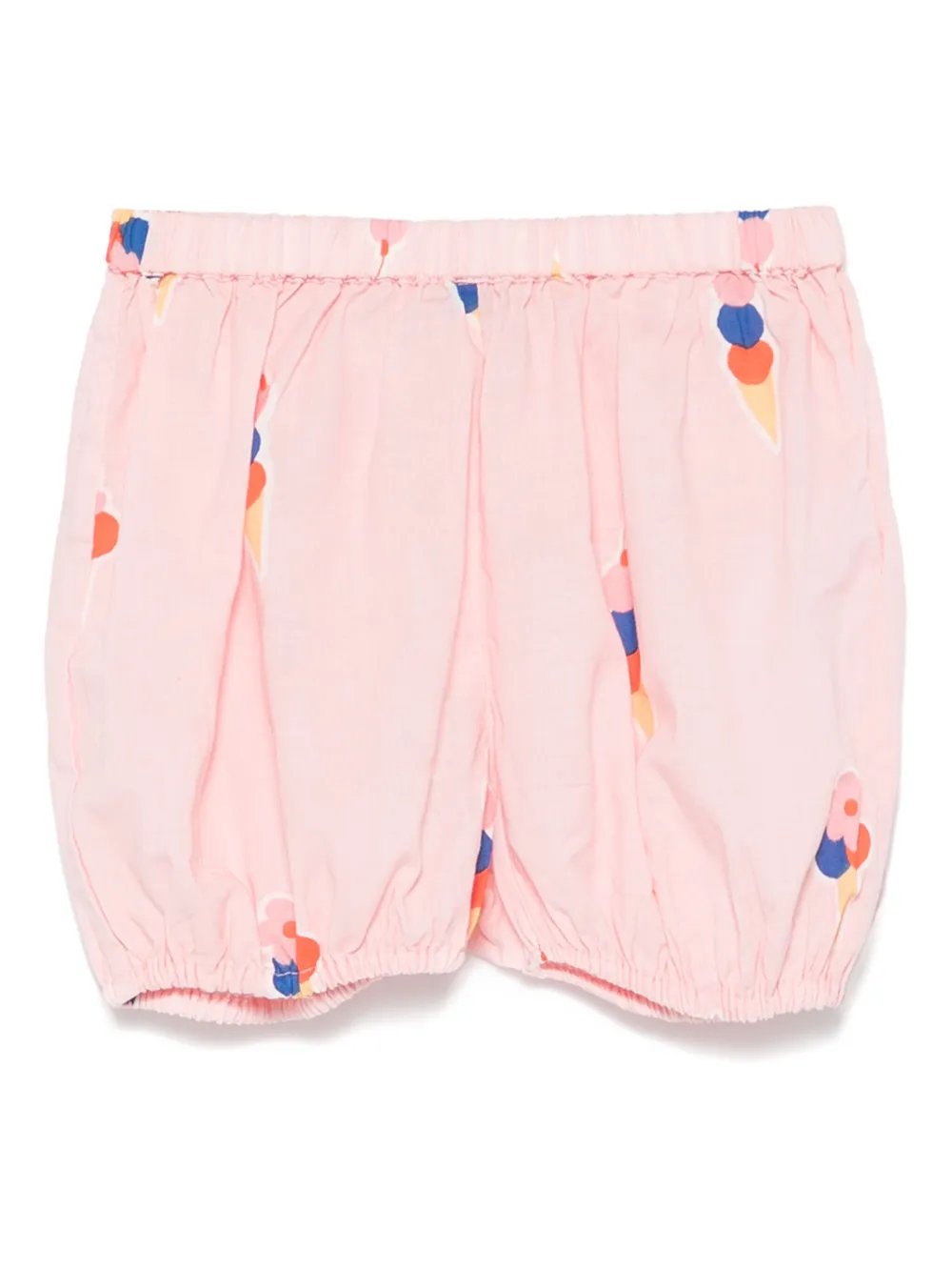 Bonton ice cream-motif cotton shorts | Pink | Image 1