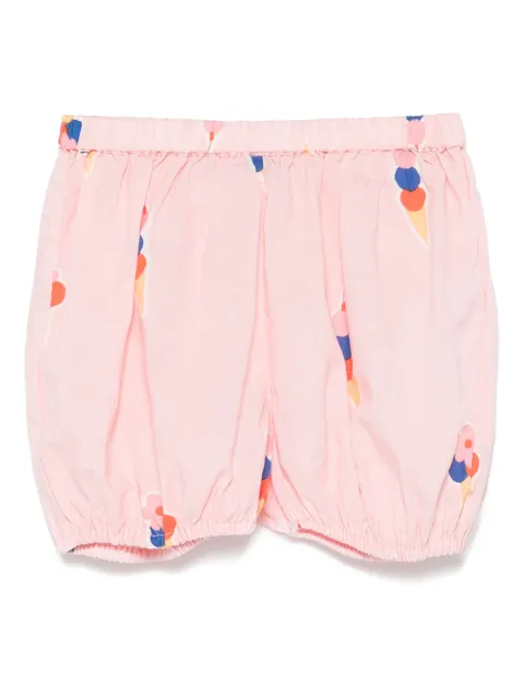 Bonton ice cream-motif cotton shorts