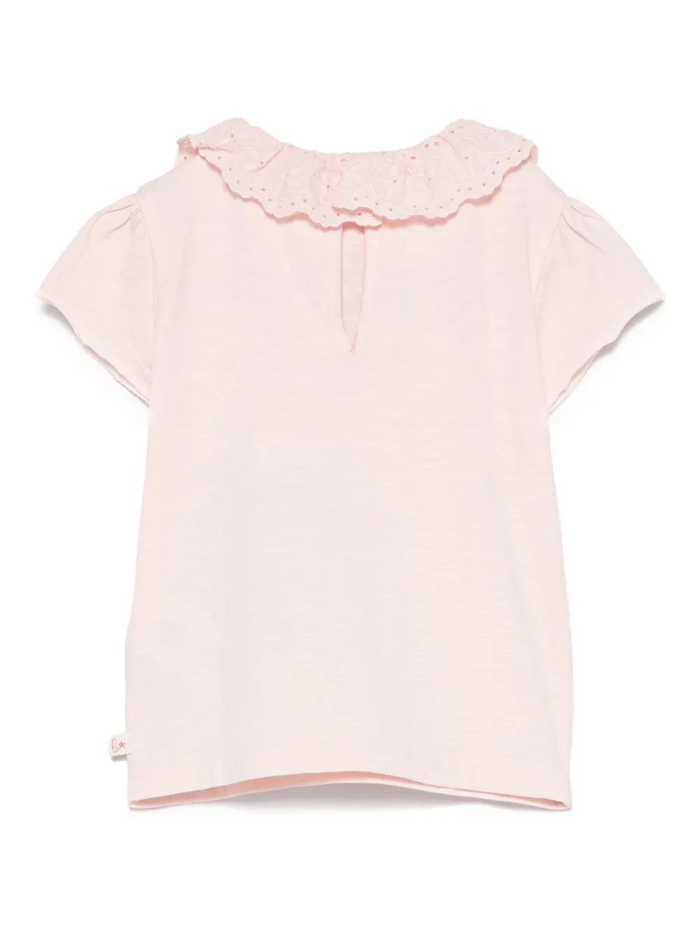 Bonton cotton blouse - Roze