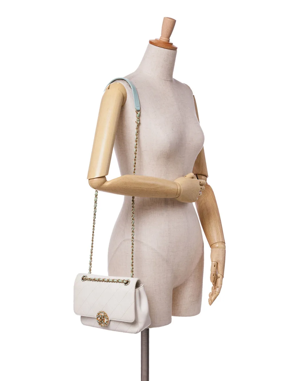 CHANEL Pre-Owned 2019 CC Quilted Calfskin Single Flap shoulder bag | Pre-Owned | Image 2