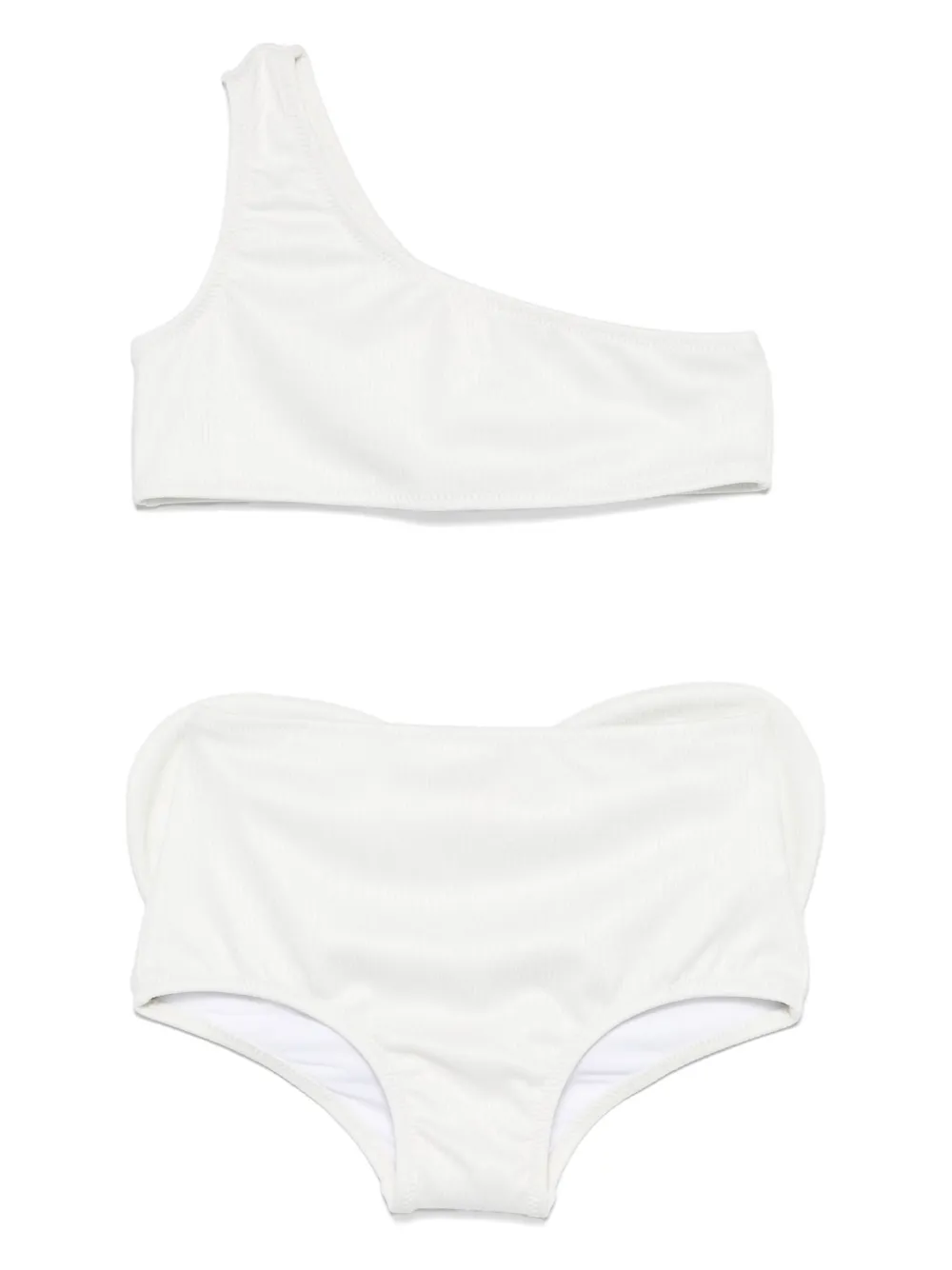 Douuod Kids Asymmetrische bikini Wit