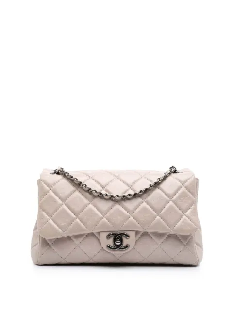 CHANEL Pre-Owned 2014-2015 Large Quilted Glazed Calfskin Coco Soft Flap shoulder bag