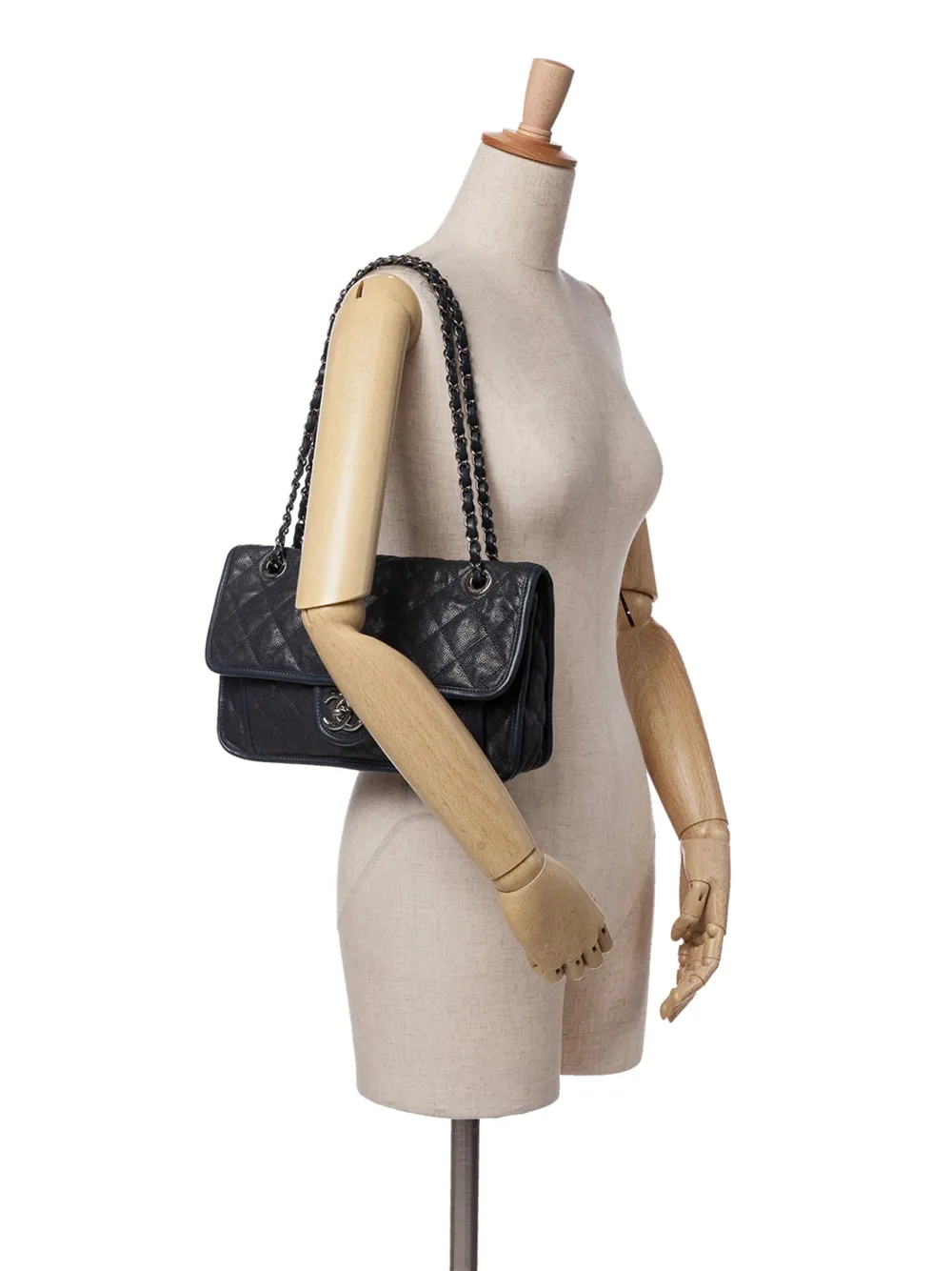 CHANEL Pre-Owned 2014 Medium Quilted Caviar French Riviera Flap shoulder bag | Pre-Owned | Image 2