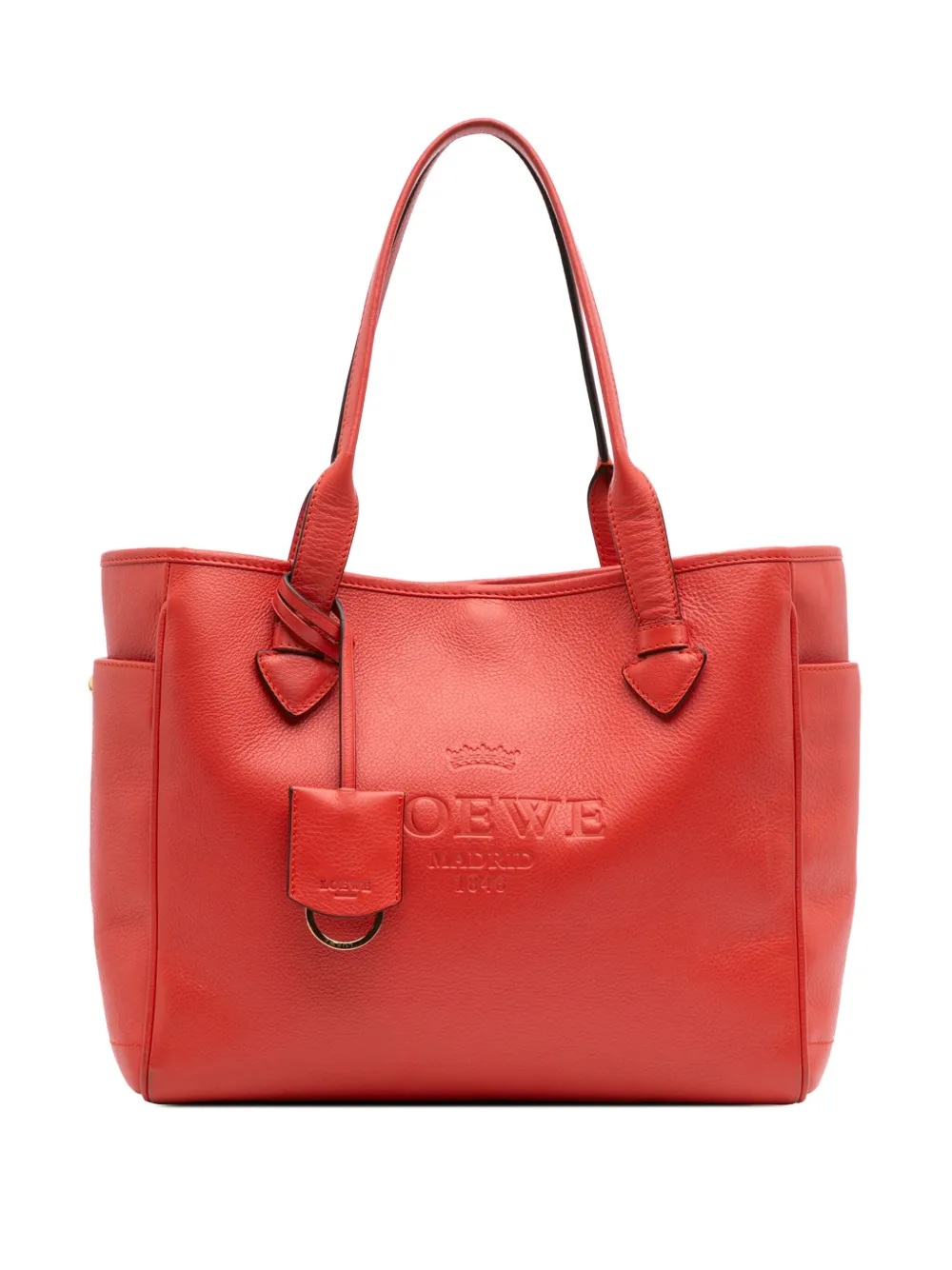 Loewe Pre-Owned 2010-2024 Leather Heritage tote bag | Red | Image 1
