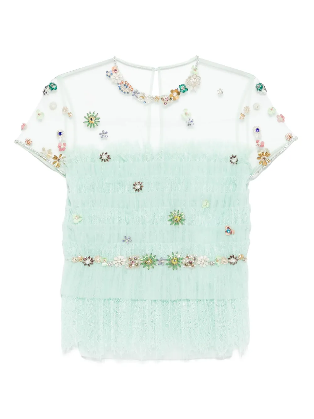 crystal-embellished blouse