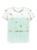 Costarellos crystal-embellished blouse - Green