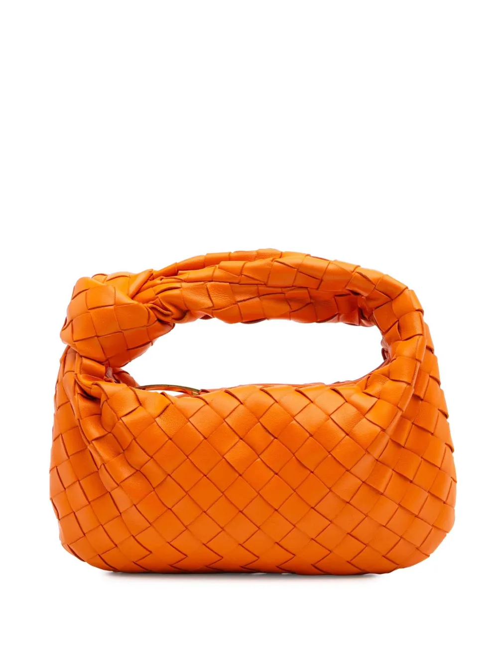 Bottega Veneta Pre-Owned 2012-2024 Mini Nappa Intrecciato Jodie hobo bag | Orange | Image 1