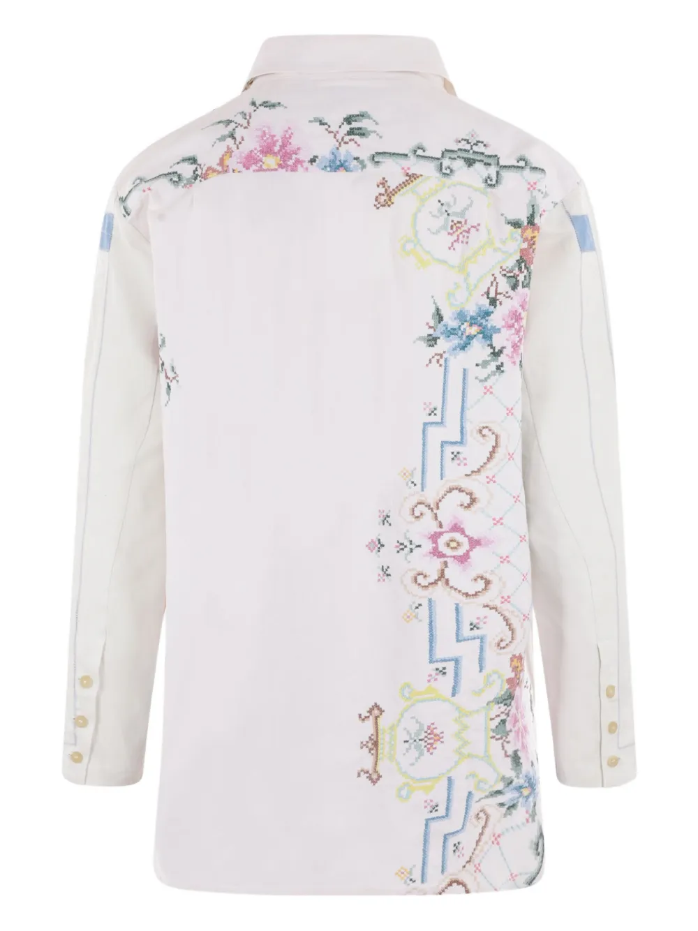 By Walid floral-embroidery linen shirt | Women | Image 2