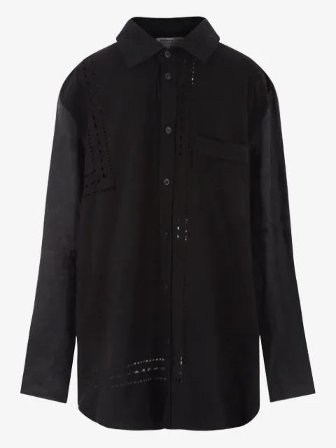 By Walid embroidered eyelet shirt