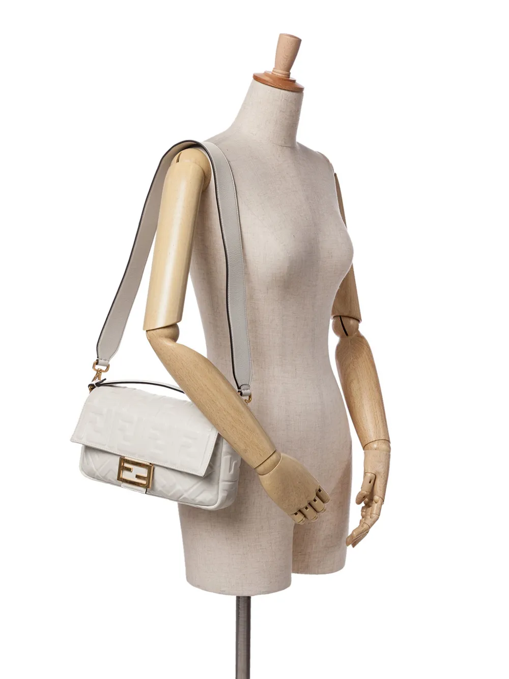 Fendi Pre-Owned 2010-2024 Zucca Embossed Leather Baguette satchel | Pre-Owned | Image 2