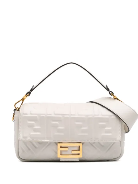 Fendi Pre-Owned شنطة باغيت جلد بنقش زوكا وحمالة كتف 2010-2024