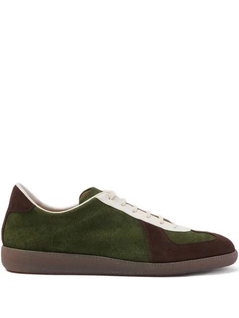 Scarosso two-tone suede sneakers