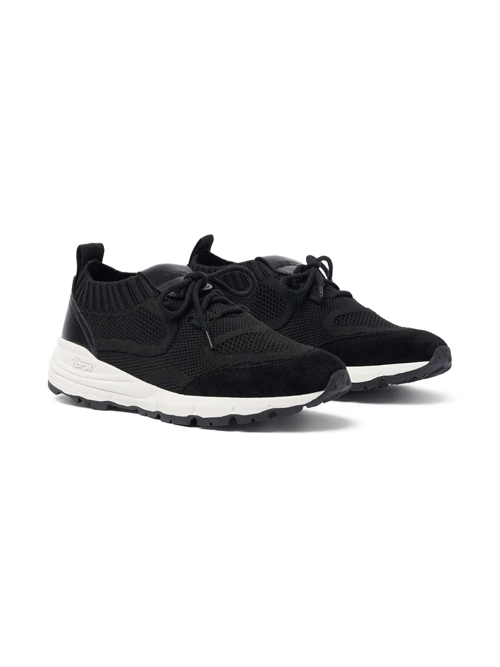 Scarosso knit panel running sneakers Black