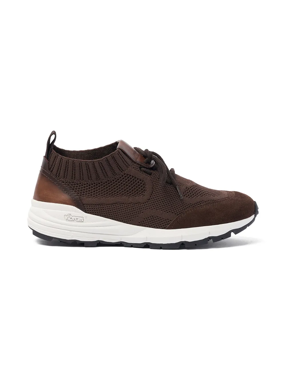 Scarosso Gebreide ssneakers met textuur - Bruin