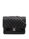 CHANEL Pre-Owned 2012 Medium Quilted Lambskin Clams Pocket Accordion Flap shoulder bag - Black