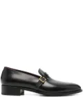 Husbands buckle-fastening leather loafers - Black