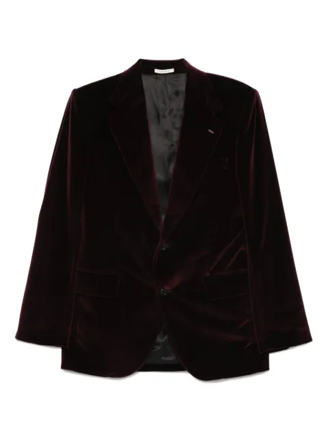 Husbands  velvet single-breasted blazer