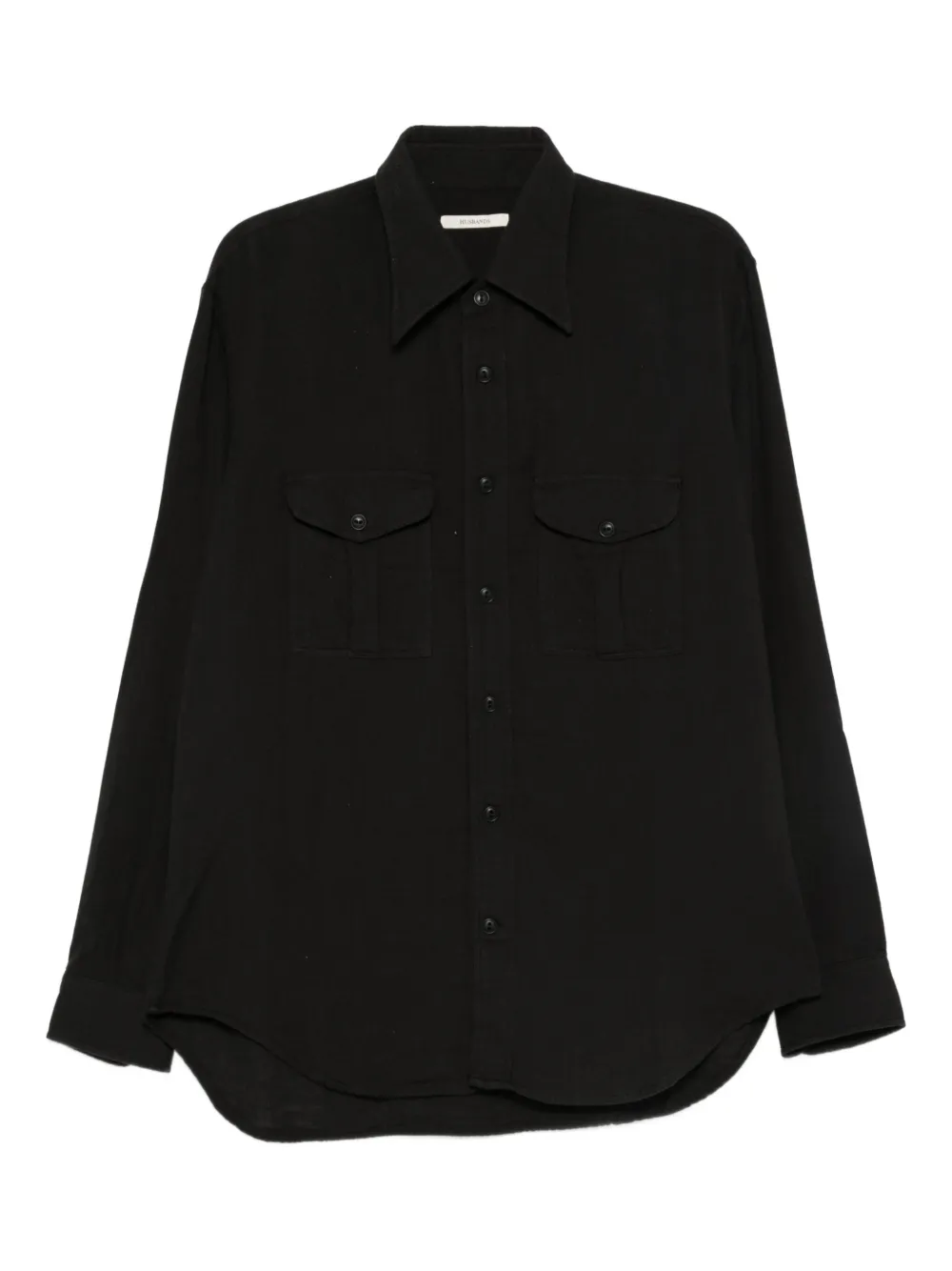 double-pocket cotton shirt