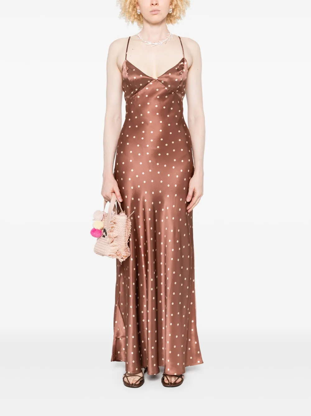 MC2 Saint Barth polka-dot silk dress - Bruin