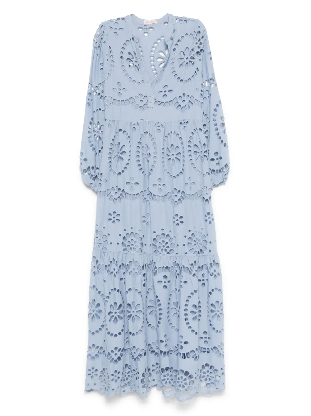 MC2 Saint Barth cotton v-neck dress | Blue | Image 1