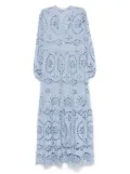 MC2 Saint Barth cotton v-neck dress - Blue