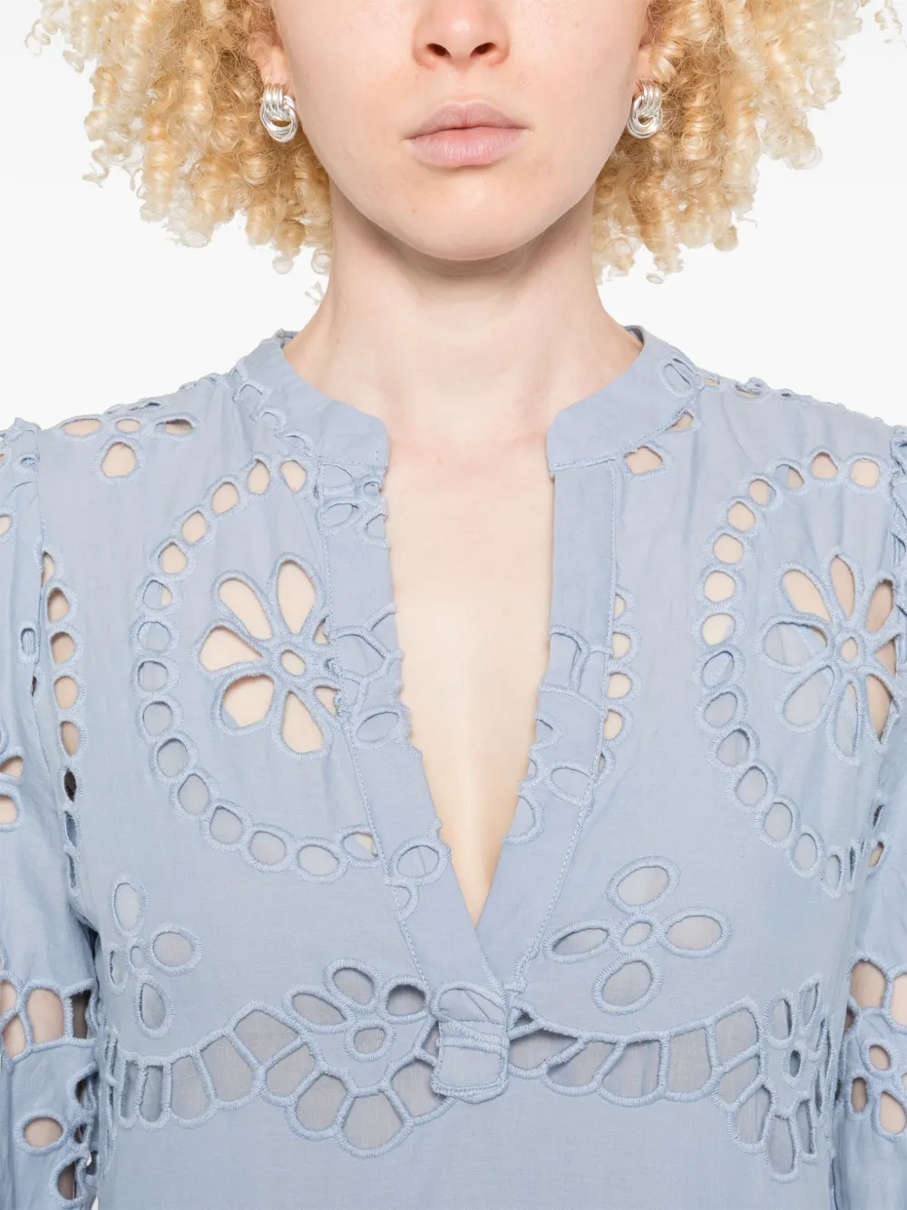 MC2 Saint Barth Jurk met V-hals Blauw