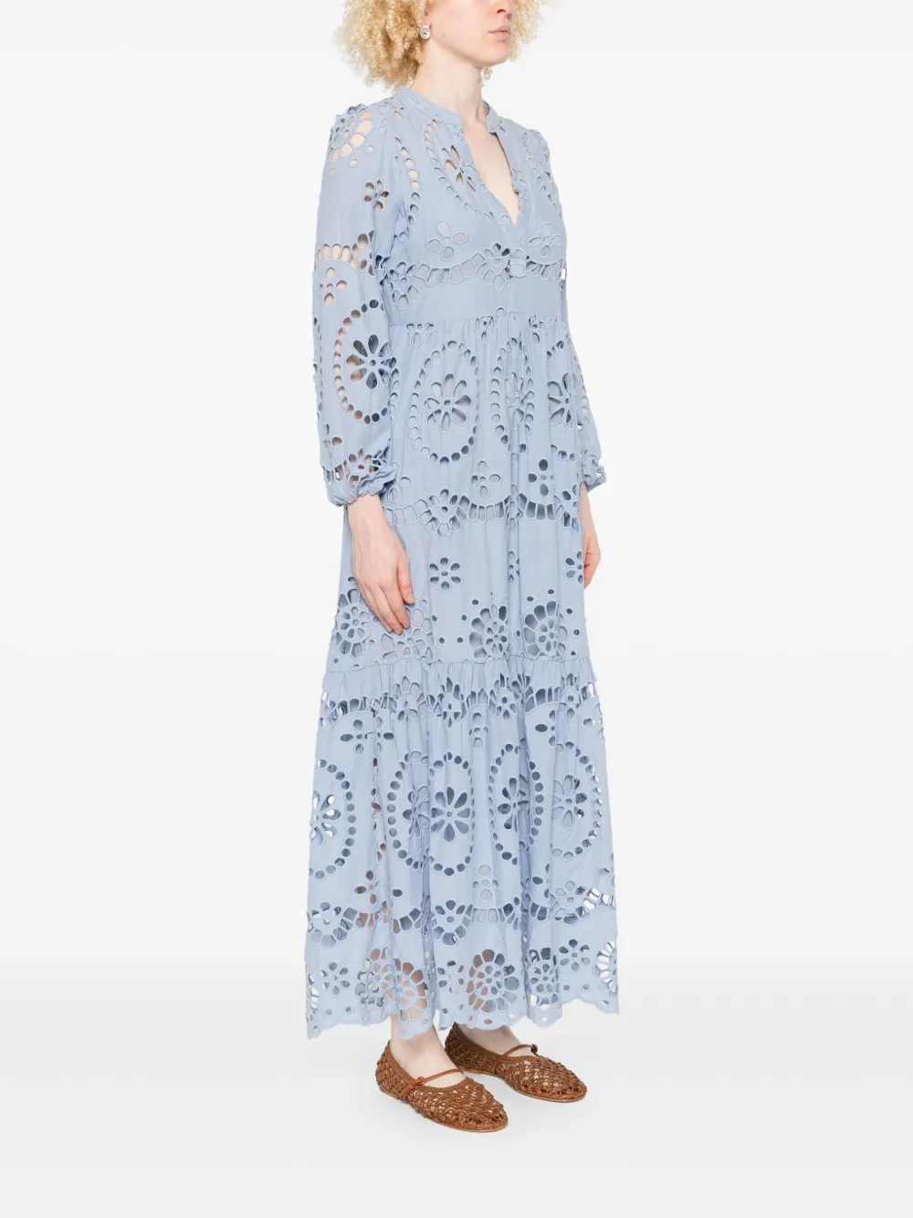 MC2 Saint Barth Jurk met V-hals Blauw