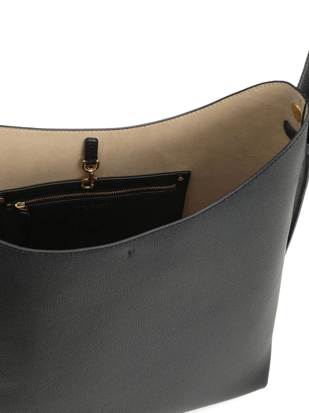 Tory Burch Romy leren schoudertas Zwart