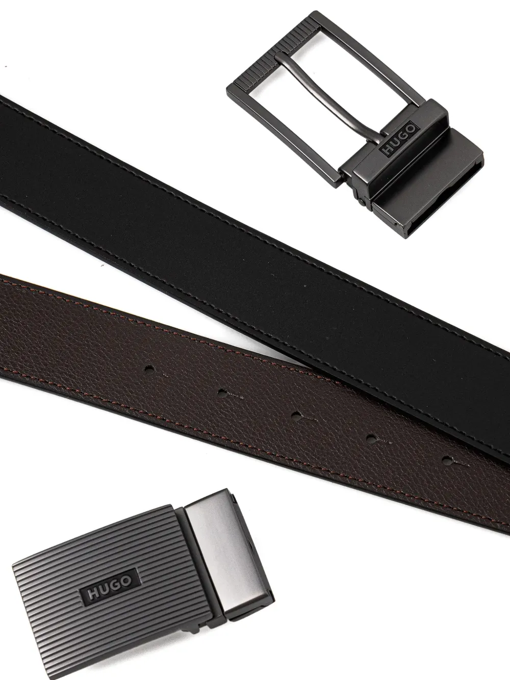 HUGO reversible leather belt | Image 2