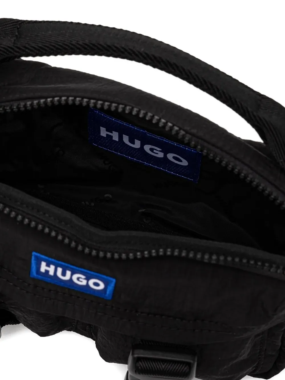 HUGO Schoudertas met handgreep en gesp Zwart