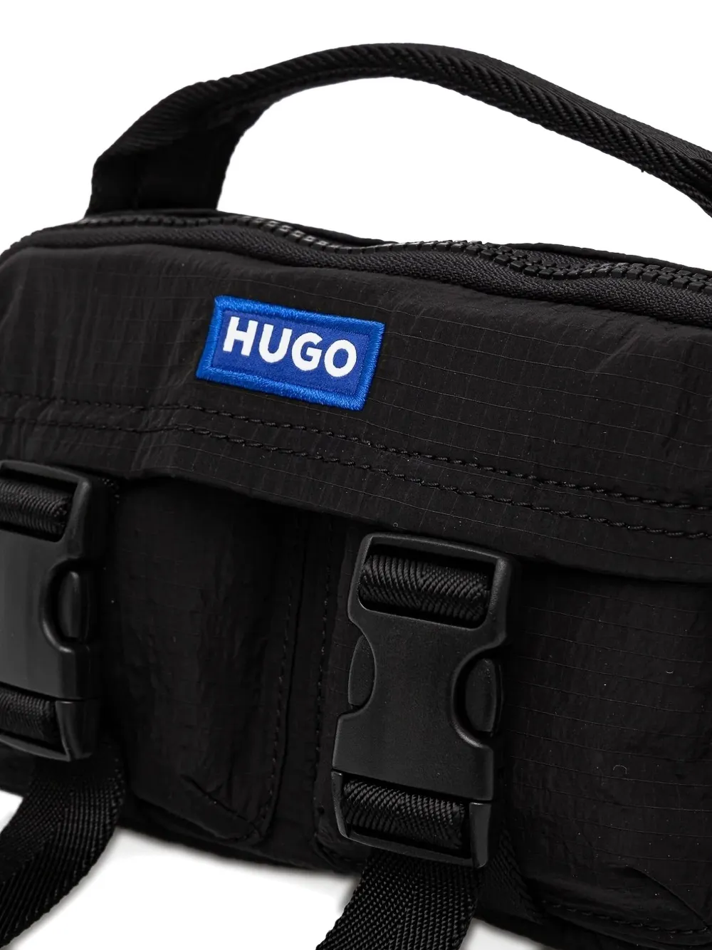 HUGO Schoudertas met handgreep en gesp Zwart