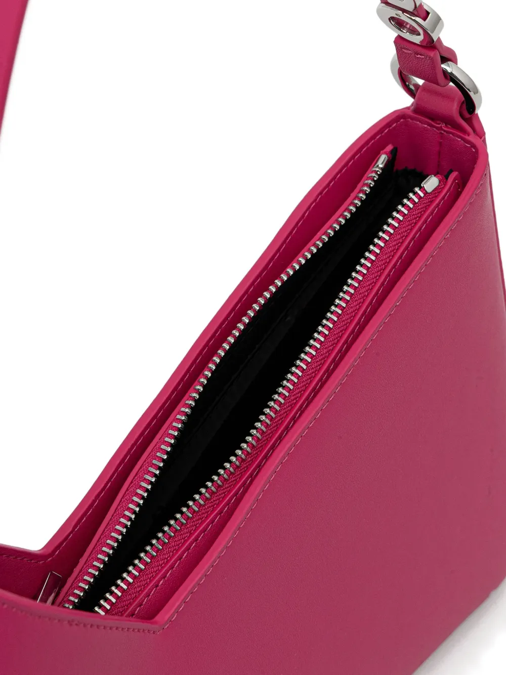 HUGO Kleine schoudertas met hoekig detail Roze
