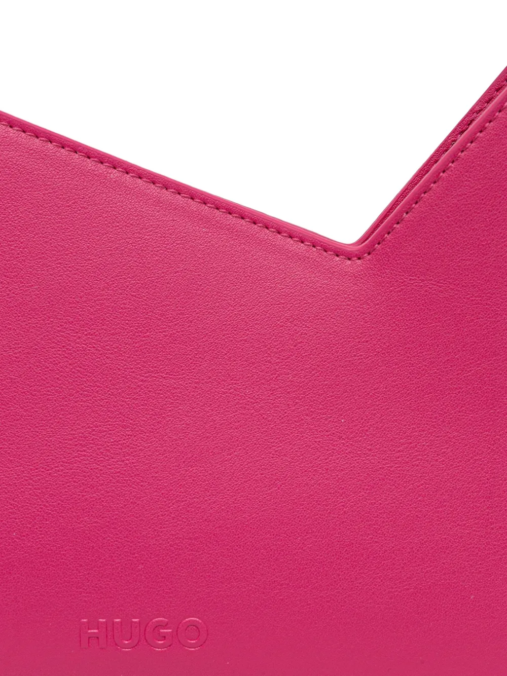 HUGO Kleine schoudertas met hoekig detail Roze