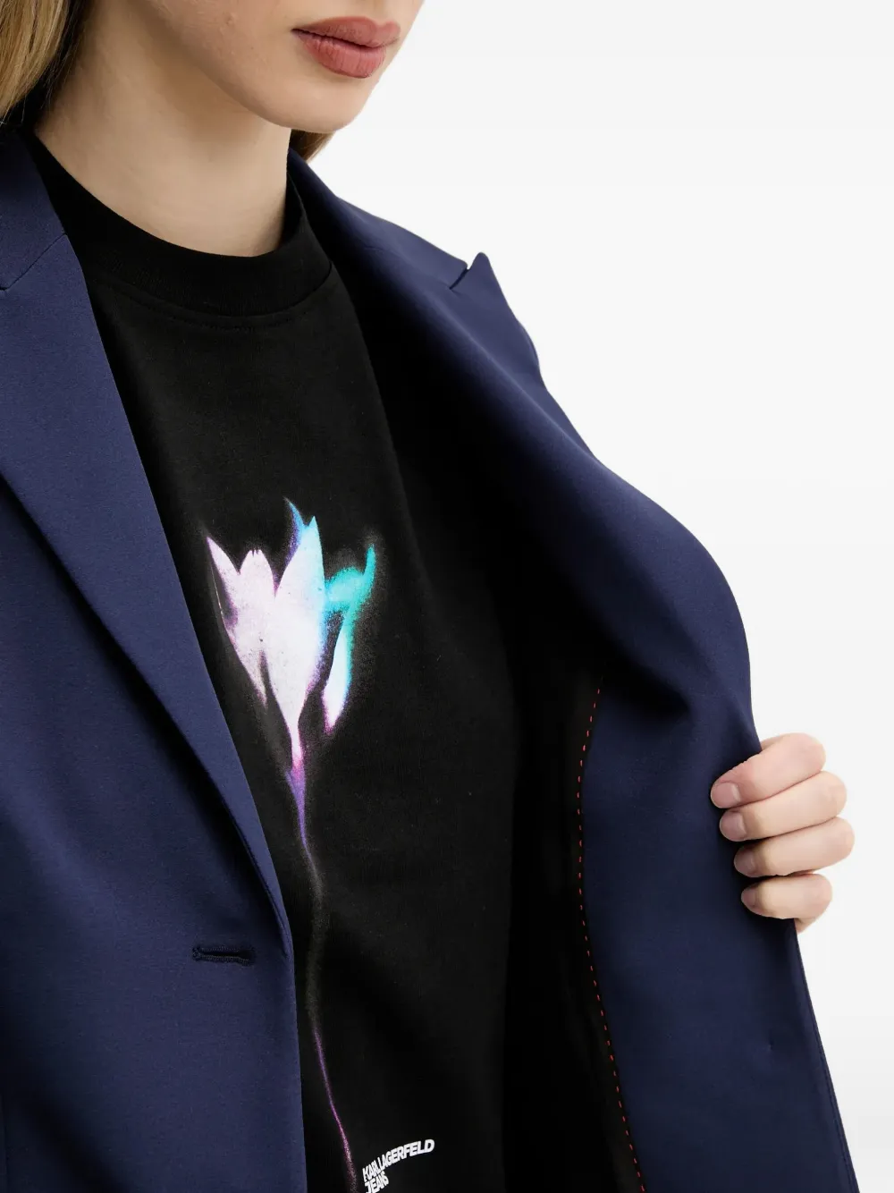 HUGO Blazer met enkele rij knopen Blauw