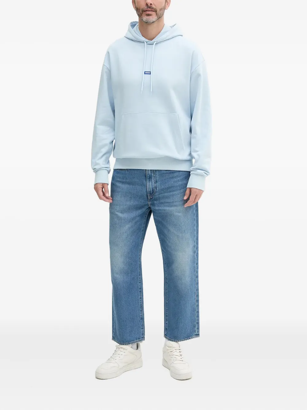 HUGO Nazardo logo-patch hoodie | Hoodies | Image 2