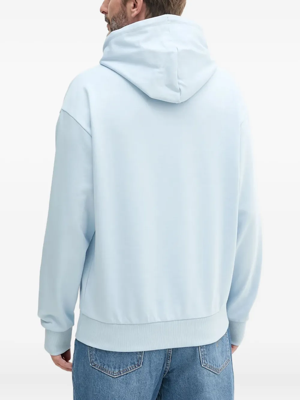 HUGO Nazardo hoodie met logopatch Blauw