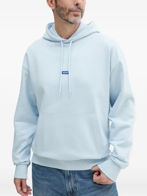 HUGO Nazardo logo-patch hoodie