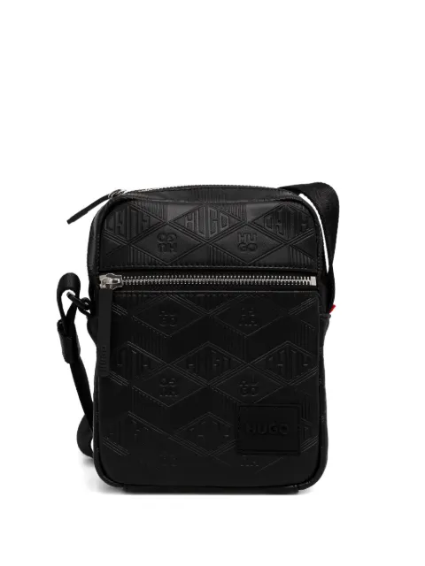 HUGO bolso messenger con parche del logo