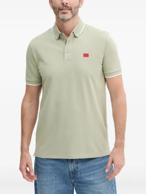 HUGO playera tipo polo con logo bordado