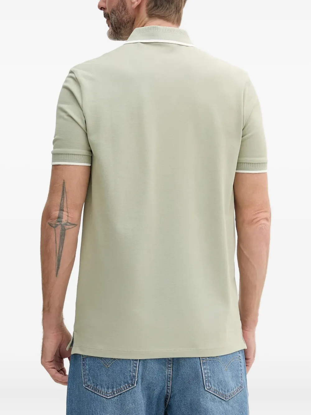 HUGO Poloshirt met geborduurd logo Groen