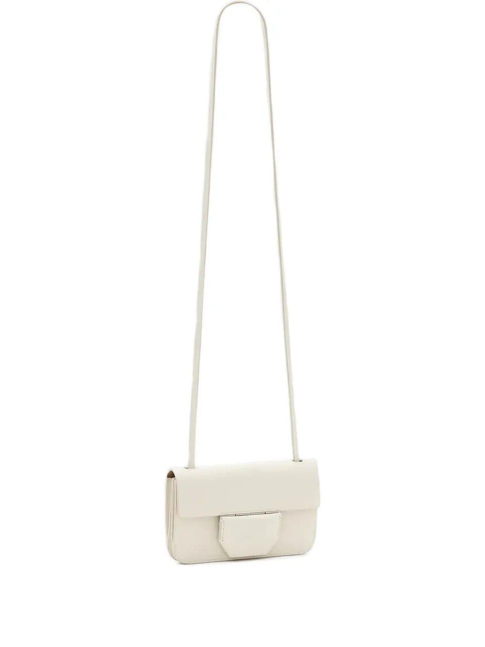 AllSaints Ann leather crossbody bag | White | Image 1