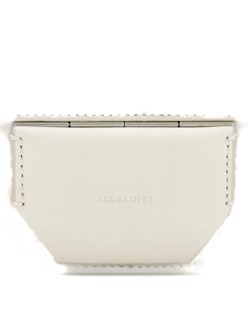 AllSaints Ann leren crossbodytas Wit