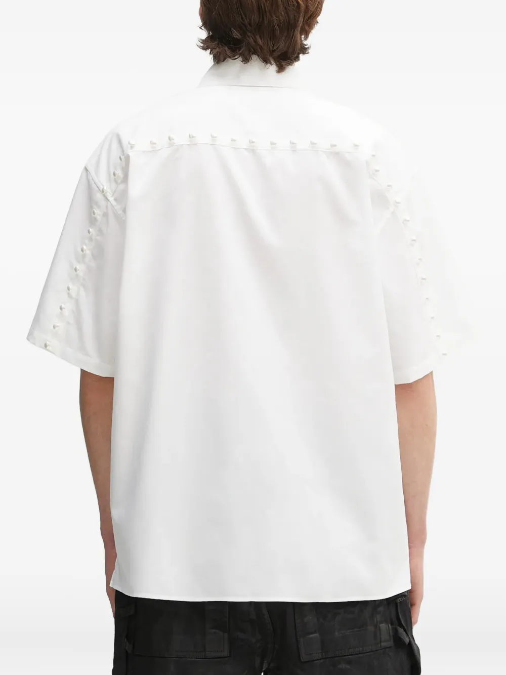 AMBUSH pearl-buttons short-sleeve shirt Wit