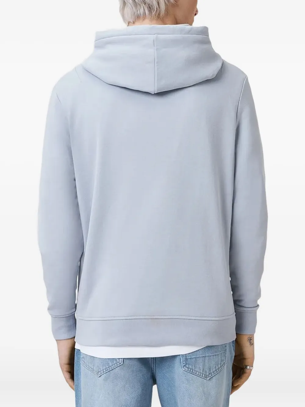 AllSaints Hoodie met geborduurd logo Blauw