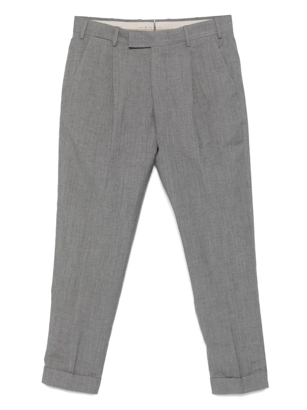 PT Torino Broek met gemêleerd-effect | Grijs | Image 1