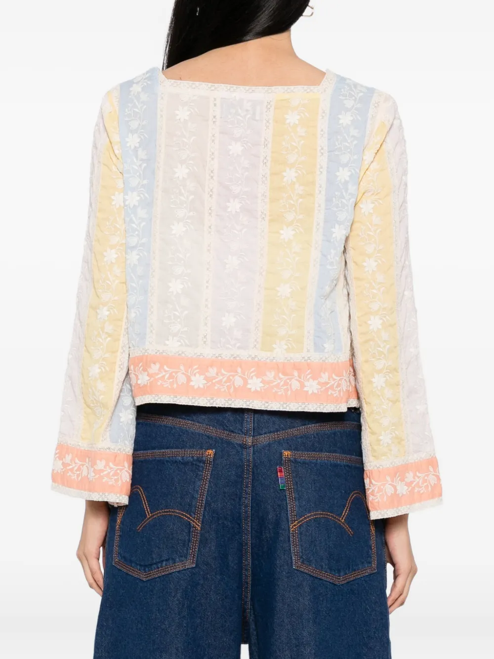 Rixo Evette Daisy top Blauw