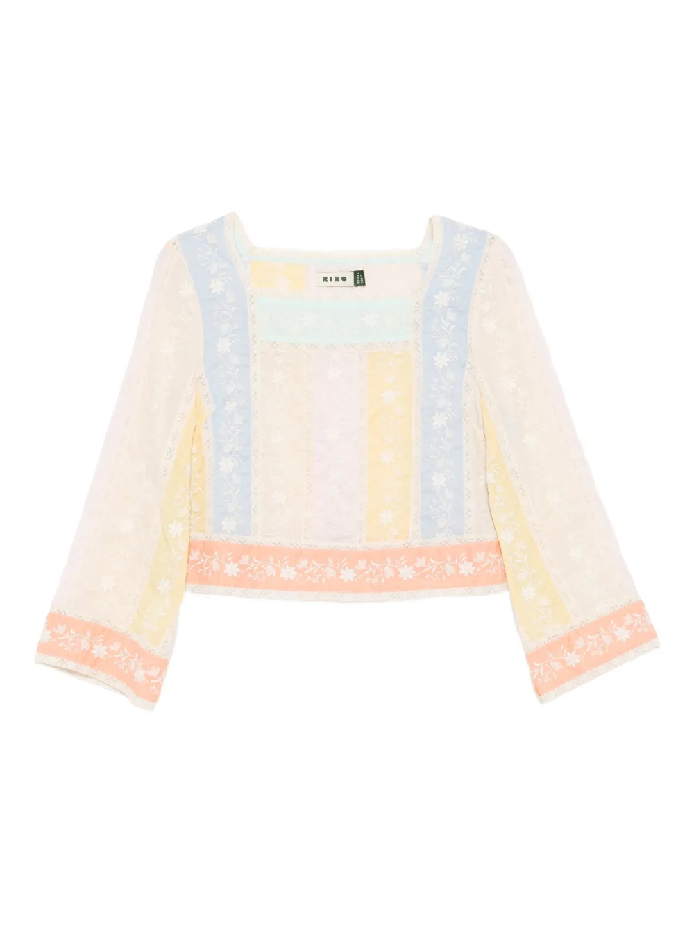 Rixo Evette Daisy top Blauw