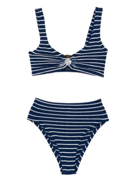Hunza G Nadine striped bikini